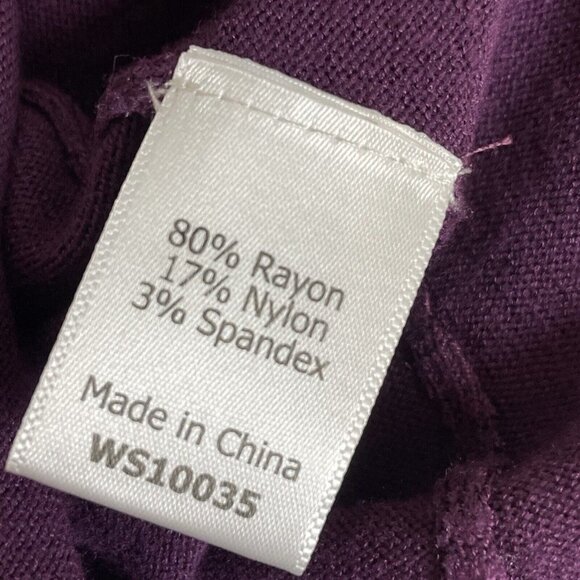 NWT 41 Hawthorn Tamzen Bell Sleeve Pullover Dark Purple Top Size M - Picture 5 of 7
